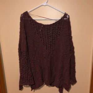 Free People Sweater MAROON
